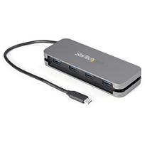 StarTech.com 4 Port USB-C-Hub - 3x USB-A - 5Gbit/s USB 3.0 Typ-C Hub (3.2/3.1 Gen 1) - Busbetrieben - Tragbarer USB-C auf USB-A Adapter Hub - 28,5cm Kabel integirertes Host-Kabel (HB30CM4AB) - Hub - 4 x USB 3.2 Gen 1 - Desktop