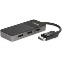 StarTech.com 3 Port DisplayPort MST Hub - 3 x 4K - DP 1.4 Monitor Splitter - Video-/Audio-Splitter - 4 x DisplayPort - Desktop