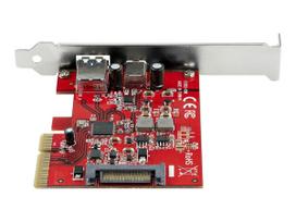 StarTech.com 2-Port 10Gbps USB-A & USB-C PCIe Card Adapter - USB 3.1 Gen 2 PCI Express Expansion Add-On Card - Windows, macOS, Linux - USB-Adapter - PCIe 3.0 x4 - USB-C 3.1 x 1 + USB 3.1 Gen 2 x 1 - für P/N: S251BMU313, S251BPU313, S252BU313R