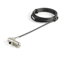 StarTech.com LTLOCKNANO Laptopschloss (2m Kabel, Nano lock, individuell wählbare Kombination, anti-theft) - Compatible with Kensington - Sicherheitskabelschloss - 2 m