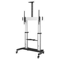 STARTECH.COM Mobile TV-Ständer - Für 152,4-254cm 60-100 Display 100kg Höhenverstellbarer Roll-TV-Bodenständer (STNDMTV100)