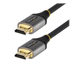StarTech.com 6ft (2m) HDMI Cable, Certified Ultra High Speed HDMI Cable 48Gbps, 8K 60Hz/4K 120Hz HDR10+ eARC, Ultra HD 8K HDMI Cable / Cord w/TPE Jacket, For UHD Monitor/TV/Display - Dolby Vision/Atmos, DTS-HD (HDMM21V2M) - Ultra High Speed HDMI mit Ethernetkabel - HDMI männlich bis HDMI männlich - 2 m - Doppelisolierung - Grau, Schwarz - passiv, Support von 4K 120 Hz, Support von 8K 60 Hz
