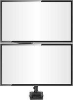 StarTech.com Dual Monitor Halter für Tischmontage - Flexible Monitorarm für 2x VESA Monitore bis zu 32 Zoll(8kg) - Vertikal Stapelbare Arme - Höhenverstelbar/Schwenkbar - Klemme/Tülle (ARMDUALPIVOT)