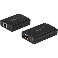 StarTech.com 4 Port USB 2.0 Extender-Hub über ein einzelnes CAT5e/CAT6 Ethernet Kabel (RJ45) - 100 m - USB Extender Hub Adapter Kit - Metallgehäuse - Externe Stromversorgung - 480Mbit/s (USB2004EXT100)