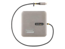 StarTech.com USB C Multiport Adapter, Dual HDMI Video, 4K 60Hz, 2-Port 10Gbps USB-A/USB-C 3.1 Hub, 100W USB Power Delivery Charging, GbE, SD, USB Type-C Mini Travel Dock, 30,50cm (12)/30cm Cable - Laptop Docking Station (102B-USBC-MULTIPORT) - Dockingstation - USB-C / USB4 / Thunderbolt 3 / Thunderbolt 4 - 2 x HDMI - GigE