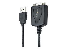 StarTech.com 1m USB auf RS232 Adapter mit COM Speicherung - DB9 Stecker RS232 auf USB Konverter - USB zu Seriell Adapter für PLC/Drucker/Scanner - Prolific Chipset - Windows/Mac (1P3FPC-USB-SERIAL)