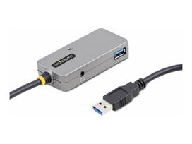 StarTech.com USB Extender Hub, 10m USB 3.0 Extension Cable with 4-Port USB Hub, Active/Bus Powered USB Repeater Cable, Optional 20W Power Supply Included - USB-A Hub w/ ESD Protection (U01043-USB-EXTENDER) - Hub - 4 x USB 3.2 Gen 1 - Desktop (U01043-USB-EXTENDER)