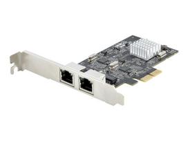 StarTech.com 2-Port 2.5Gbps NBASE-T PCIe Network Card, Intel I225-V, Dual-Port Computer Network Card, Multi-Gigabit NIC, PCI Express Server LAN Card, Desktop Ethernet Interface - Netzwerkadapter - PCIe 2.0 x2 Low-Profile - 10M/100M/1G/2,5 Gigabit Ethernet x 2 - Schwarz