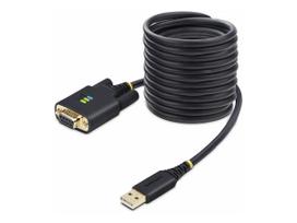 StarTech.com 10ft (3m) USB to Null Modem Serial Adapter Cable, Interchangeable DB9 Screws/Nuts, COM Retention, USB-A to RS232, FTDI, Level-4 ESD Protection, Windows/macOS/ChromeOS/Linux - Rugged TPE Construction (1P10FFCN-USB-SERIAL) - Kabel USB / seriell (1P10FFCN-USB-SERIAL)