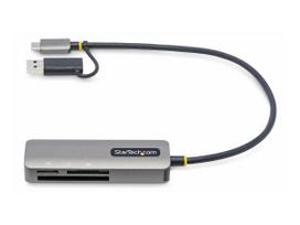 StarTech.com USB 3,0 Multi-Media Memory Card Reader, SD/microSD/CompactFlash Card Reader, Portable USB 5Gbps Card Adapter, External USB-C Card Reader with Attached USB-A Adapter - Works with Any Operating System (FCREADMICRO3V2) - Kartenleser (CF II, microSDHC, microSDXC, SDHC, SDXC, SD 3,0 UHS-I) - USB 3,0/USB-C (FCREADMICRO3V2)