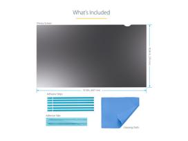 StarTech.com 55,90cm (22)  16:9 Computer Monitor Privacy Filter, Anti-Glare Privacy Screen with 51% Blue Light Reduction, Black-out Monitor Screen Protector w/+/- 30 deg. Viewing Angle, Matte and Glossy Sides (2269-PRIVACY-SCREEN) - Blickschutzfilter für Notebook (horizontal) - 55.9 cm (22  Breitbild) - durchsichtig