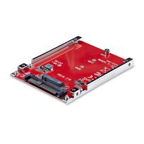 StarTech.com M.2 to U.3 Adapter, For M.2 NVMe SSDs, PCIe M.2 Drive to 2.5inch U.3 (SFF-TA-1001) Host Adapter/Converter, TAA Compliant - 2.5 Drive Form Factor (1M25-U3-M2-ADAPTER) - Schnittstellenadapter - M.2 - M.2 NVMe Card / PCIe 4.0 (NVMe) - U.3 - Rot (1M25-U3-M2-ADAPTER)
