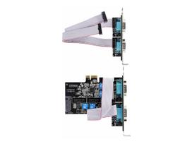 STARTECH.COM 4-Port Serielle PCIe Karte PCI Express zu RS232/RS422/RS485 DB9 Serielle Karte 16C1050 UART ESD Schutz Windows/Linux (PS74ADF-SERIAL-CARD)