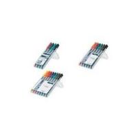 STAEDTLER Universalstift Lumocolor non-permanent F 4er Box - 1 Stück(e) - Schwarz - Blau - Grün - Rot - Grau - Polypropylen (PP) - 0,6 mm