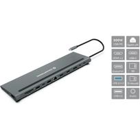 Conceptronic DONN17G - Dockingstation - USB-C 3,2 Gen 1 - 2 x HDMI, DP - GigE (DONN17G)