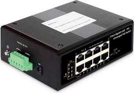 Digitus 7 Port Gigabit Ethernet Netzwerk PoE Switch, Industrial, Unmanaged, 1PD Port