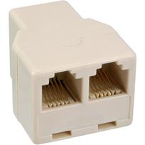 InLine® Modular Verteiler, 1x RJ12 Buchse auf 2x RJ12 Buchse (69999B)