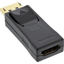 InLine - Video- / Audio-Adapter - DisplayPort / HDMI - DisplayPort (M) - HDMI, 19-polig (W) - (DisplayPort 1,1) - Schwarz (17198J)