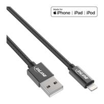 INLINE - Lightning-Kabel - Lightning (M) bis USB (M) - 2 m - Schwarz - für Apple iPad/iPhone/iPod (Lightning) (31422B)