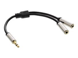 InLine Slim - Audio-Splitter - Stereo Mini-Klinkenstecker männlich zu Stereo Mini-Klinkenstecker weiblich