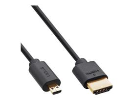 InLine 17902D HDMI-Kabel 2 m HDMI Typ A (Standard) HDMI Typ D (Mikrofon) Schwarz (17902D)