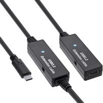 InLine USB 3.2 Gen.1 Aktiv-Verlängerung - USB-C Stecker an USB-C Buchse - 10m (35655C)