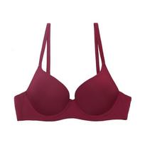Didelio dydžio CDEFG taurė Besiūliai moteriški apatiniai Sexy Deep V Push Up Liemenėlė Tvirta kasdienė Didelio dydžio Nutukimo Apkūnus apatinis trikotažas 75g balta
