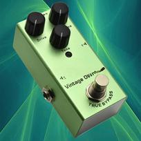 Mini elektrinės gitaros efektų pedalas su dešimt skaitmeninių uždelsimo efektų iš USDREAM. American Distortion