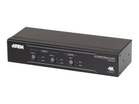 2 x 2 True 4K HDMI matrix switch with audio de-embedder, AV matrix switch, 18Gbit-s, 600 MH