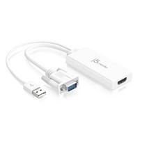 j5create JDA214-N VGA zu HDMI™ Video Audio Adapter - 0,176 m - VGA - USB A - HDMI - Männlich - Weiblich - USB (JDA214-N)