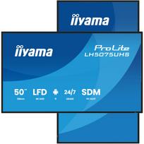 iiyama LH5075UHS-B2AG Signage Display Digital signage flat panel 125.7 cm (49.5) LCD Wi-Fi 500 cd/m² 4K Ultra HD Black Built-in processor Android 24/7