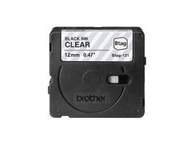 Brother BTAG-131 - Schwarz auf durchsichtig - Rolle (1,2 cm x 4 m) 1 Kassette(n) Hängebox - Etikettenband (BTAG131)