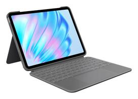 Logitech Combo Touch - Tastatur und Foliohülle - mit Trackpad - hintergrundbeleuchtet - Apple Smart connector - QWERTY - Spanisch - Oxford Gray - für Apple 11-inch iPad Air (M2), 13-inch iPad Air (M2) (920-012632)