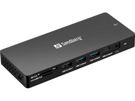 Sandberg 13-in-1 Pro - Dockingstation - USB-C - DP, 2 x HDMI - 1GbE (136-61)