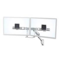 ERGOTRON HX Dual Monitor Arm in Weiß - Wandhalterung mit patentierter CF-Technologie für 2 Bildschirme bis 81,30cm (32) , 29.2cm Höhenverstellung, VESA Standard (45-479-216)