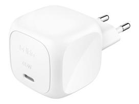 Belkin BoostCharge - Netzteil - kompakt - 65 Watt - Power Delivery 3.1 (24 pin USB-C)