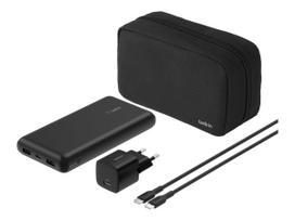 Belkin BoostCharge - Powerbank + AC-Netzteil - 20000 mAh - PD - 3 Ausgabeanschlussstellen (24 pin USB-C, 2 x USB)