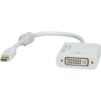 ROLINE - Display-Adapter - Dual Link - DVI-D (W) bis Mini DisplayPort (M) - 10 cm - weiß (12.03.3137)