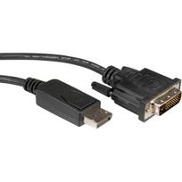 DisplayPort cable DP ST - DVI ST 5.0m, 5 m, DisplayPort, DVI, Male, Straight