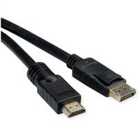 ROLINE 11.04.5776 Videokabel-Adapter 7,5 m HDMI Typ A (Standard) DisplayPort Schwarz (11.04.5776)