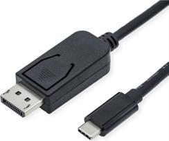 ROLINE 11.04.5837 Videokabel-Adapter 3 m DisplayPort USB Typ-C Schwarz (11.04.5837)