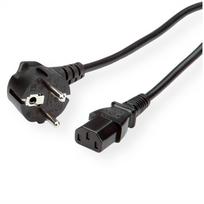 ROLINE Netzkabel CEE7/7 gewinkelt+ IEC-C13gerade 3x1.5mm2 3m - Strom/Netzteil - 3 m (19.08.1014)