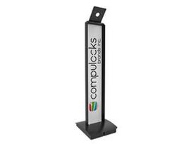 Compulocks Tablet Floor Stand Branded Mount BrandME - Black - Aufstellung für Tablett - Aluminium - Schwarz - stehend
