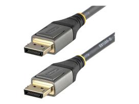StarTech.com 10ft (3m) VESA Certified DisplayPort 1.4 Cable, 8K 60Hz HDR10, Ultra HD 4K 120Hz DP Video Cable, DisplayPort to DisplayPort Cable, DP Cord for Monitors/Displays, M/M - DP 1.4 Cable with Latches (DP14VMM3M) - DisplayPort-Kabel - DisplayPort (M) bis DisplayPort (M) - DisplayPort 1.4 - 3 m - geformt, passiv, unterstützt 8K 60 Hz (7680 x 4320), unterstützt 4K 120 Hz (3840 x 2160) - Grau, Schwarz