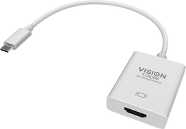 Vision TC-USBCHDMI - External video adapter - USB-C 3.1 - HDMI - white - retail