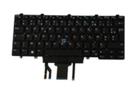 Dell W93F7 - Tastatur - Französisch - Tastatur mit Hintergrundbeleuchtung - DELL - Latitude E5450 - E7450