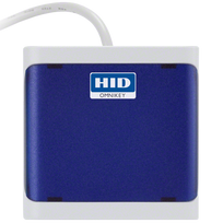 HID OMNIKEY 5022, Contactless only (13.56 MHZ) reader, USB, blau Chipkartenleser, USB (2.0, 3.0), separat bestellen: Standfuß, Farbe: blau (R50220318-DB)