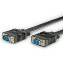 VGA cable HD15 ST - BU 20.0m, 20 m, VGA D-Sub , VGA D-Sub , Male, Female, Black