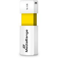 MediaRange - USB-Flash-Laufwerk - 16GB - USB2.0 - weiß, Gelb (MR972)