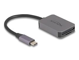 USB Type-C Card Reader für SD oder Micro SD Speicherkarten, Kartenleser grau